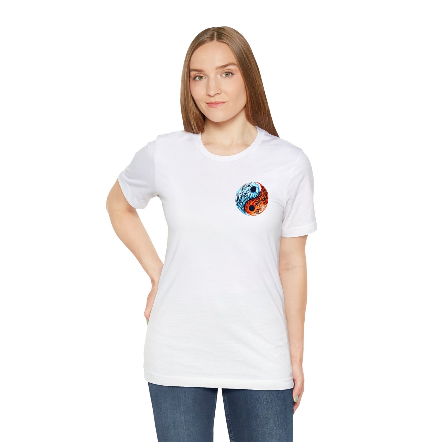 Fire & Ice -- Yin & Yang Simple Logo Tee