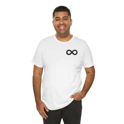 Black Infinity Simple Logo Tee