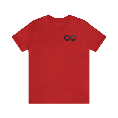 Black Infinity Simple Logo Tee