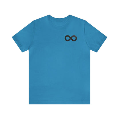 Black Infinity Simple Logo Tee