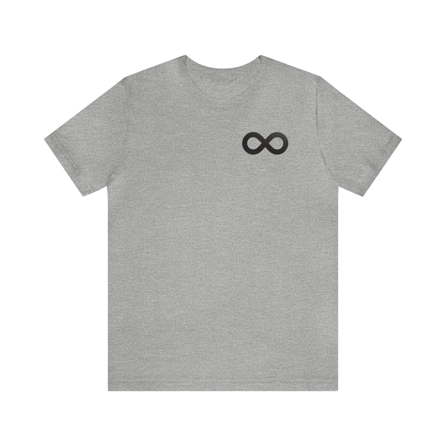 Black Infinity Simple Logo Tee