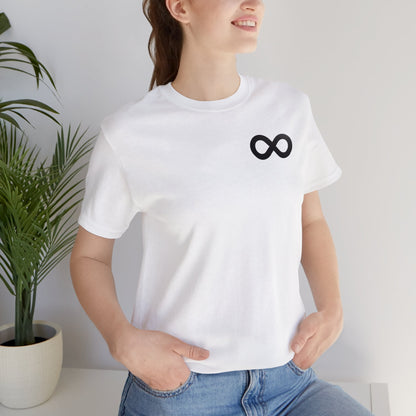 Black Infinity Simple Logo Tee