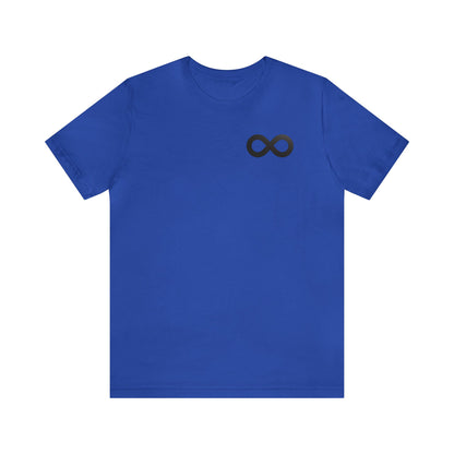 Black Infinity Simple Logo Tee