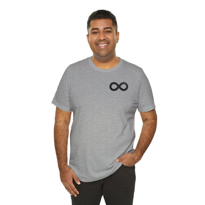 Black Infinity Simple Logo Tee