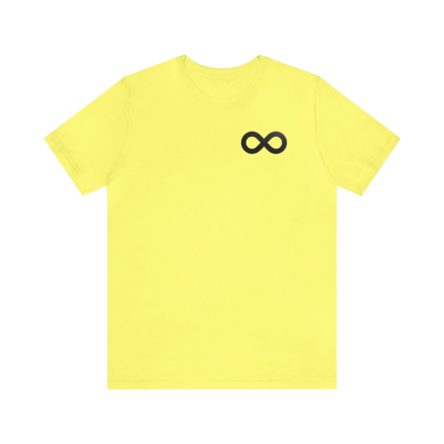 Black Infinity Simple Logo Tee