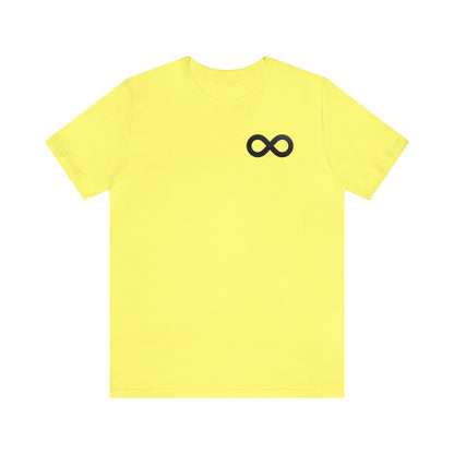 Black Infinity Simple Logo Tee