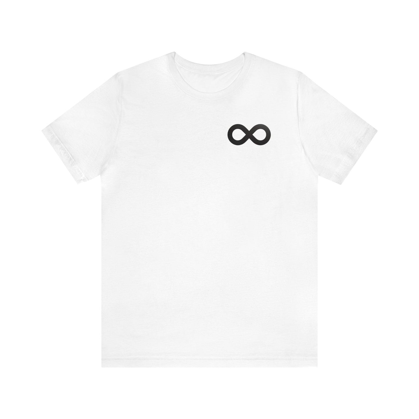 Black Infinity Simple Logo Tee