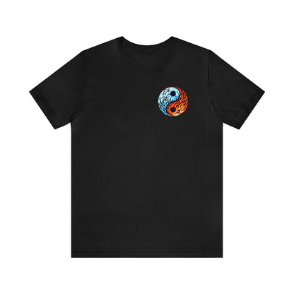 Fire & Ice -- Yin & Yang Simple Logo Tee